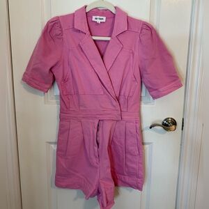Day + Moon Pink Short Sleeve Romper